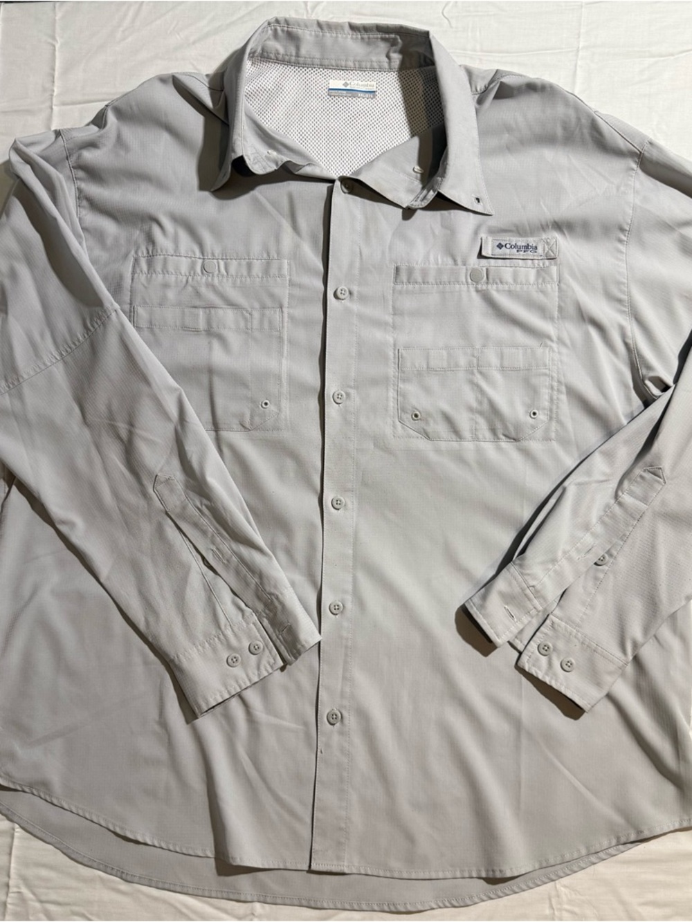 Columbia PFG Omni-Shade Fishing Shirt Mens XXL Long Sleeve Vented Outdoor Hiking